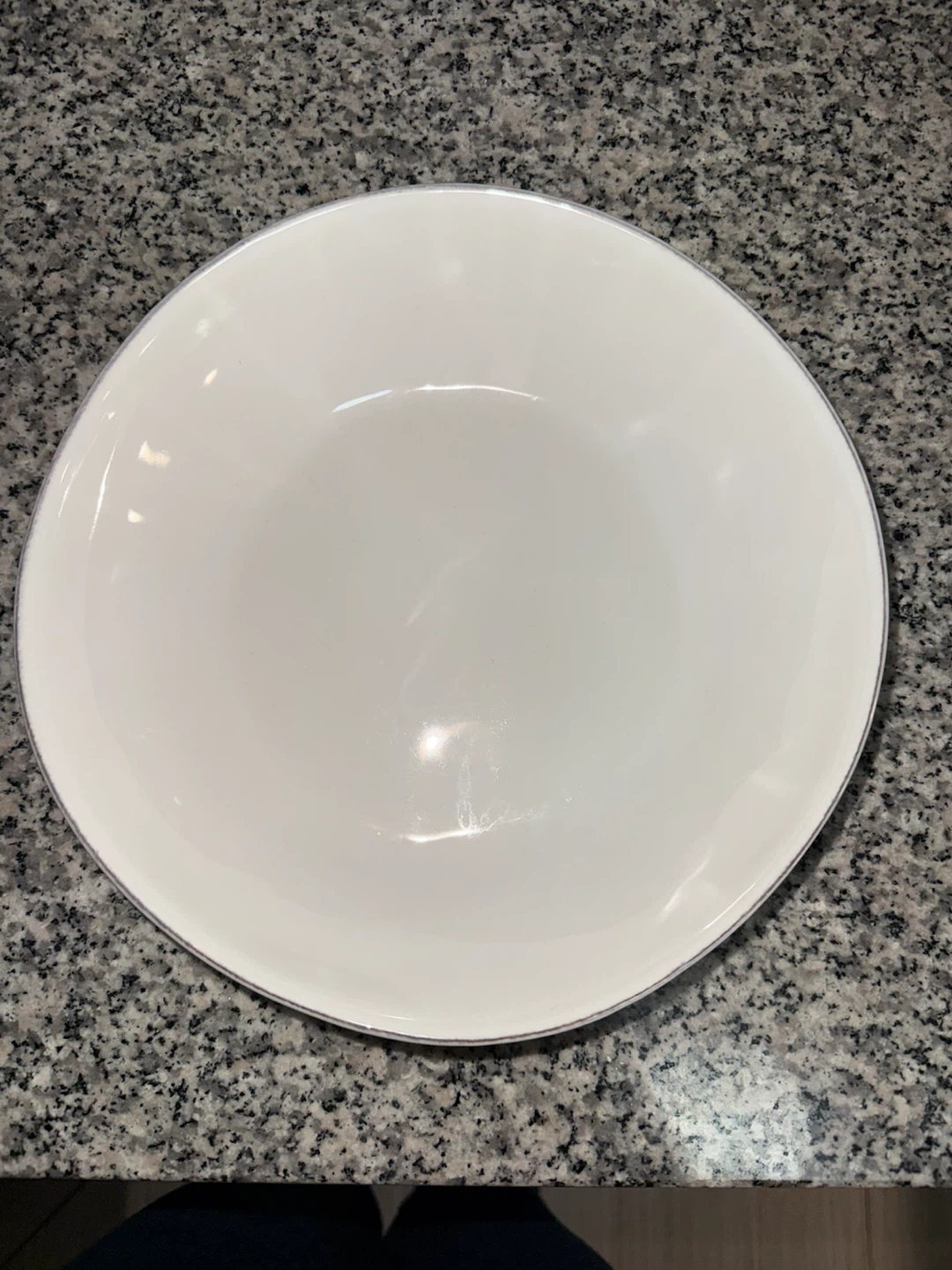 Crate & Barrel Marin White Stoneware Low Bowl - photo 2