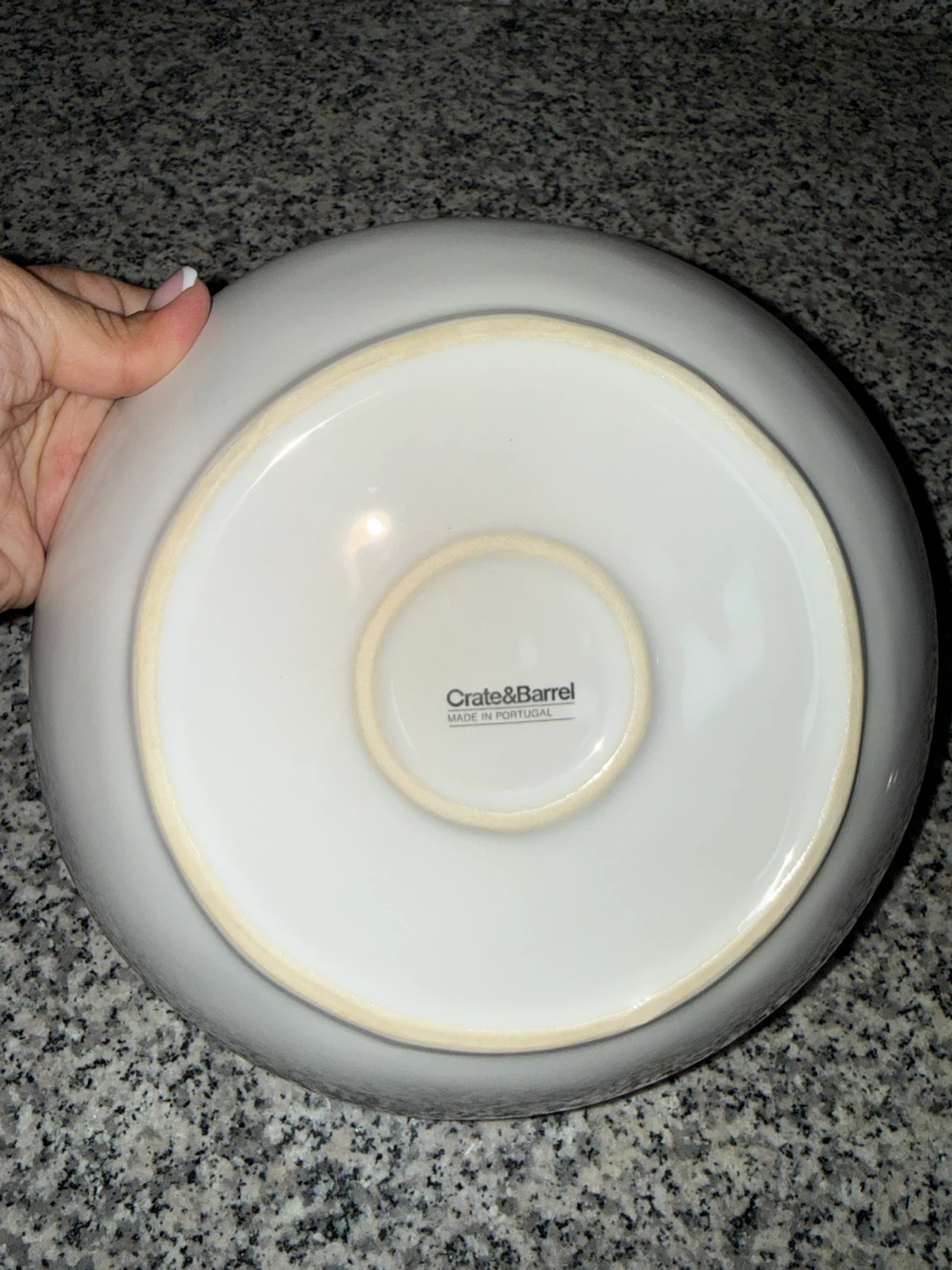 Crate & Barrel Marin White Stoneware Low Bowl - photo 3