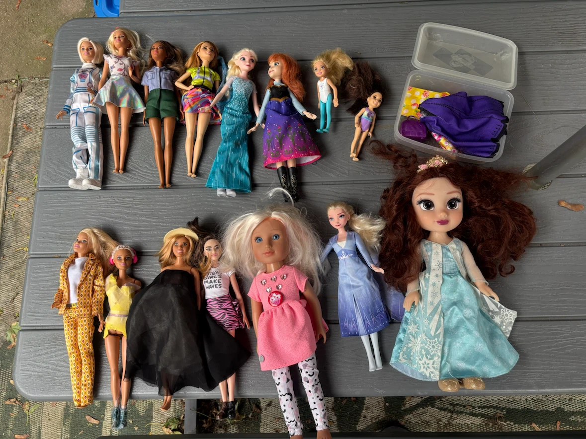 👑 Barbie & Disney Princess Doll Lot - Elsa, Anna…