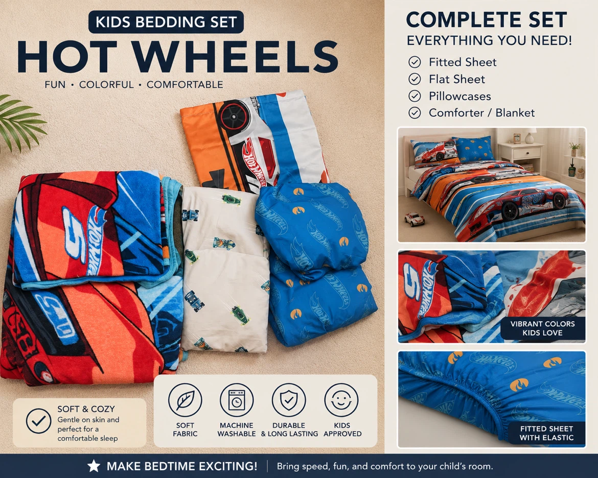 Hot Wheels Kids Bedding Set with curtains - photo 2