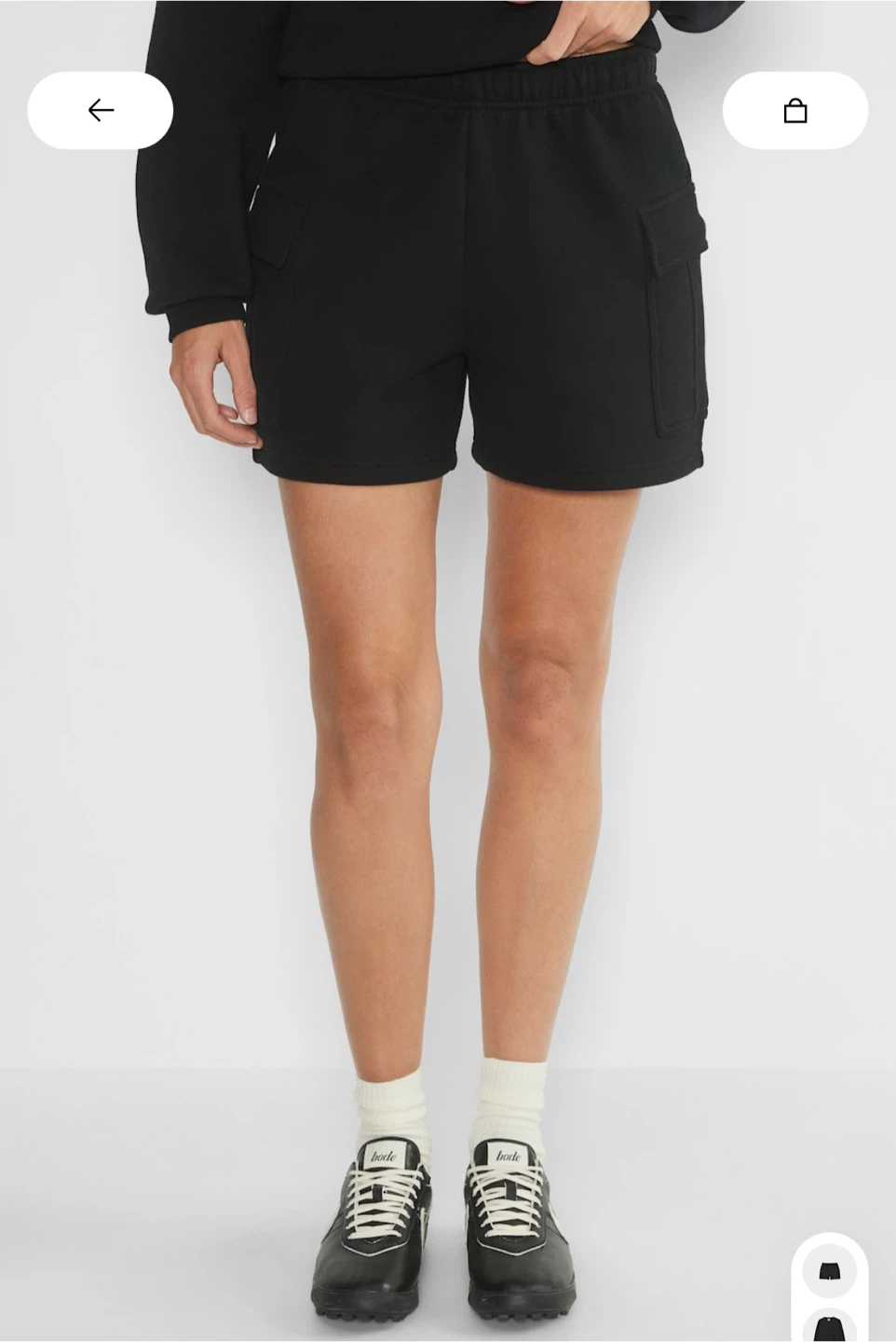 Aritzia Cozy sweatfleece mega cargo mid thigh short - photo 3