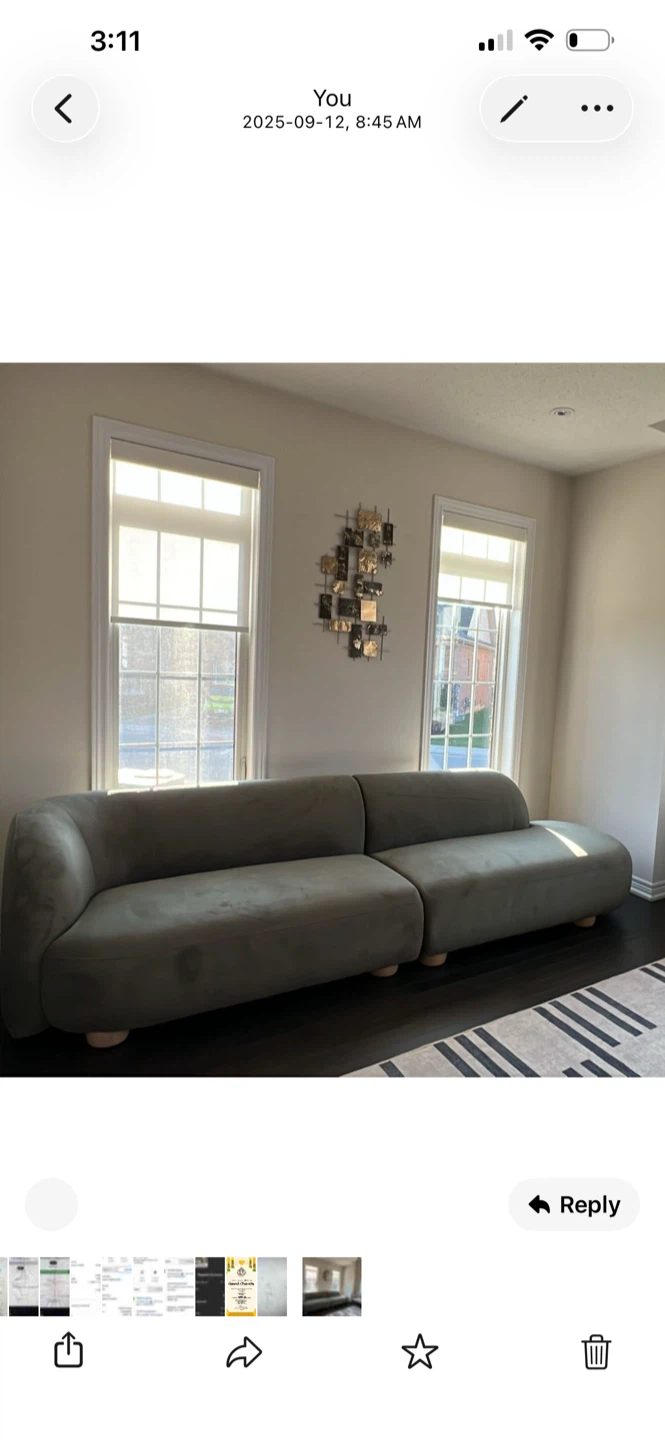 Laurent 2-Seat Left Arm 2-Piece Bumper Sectional