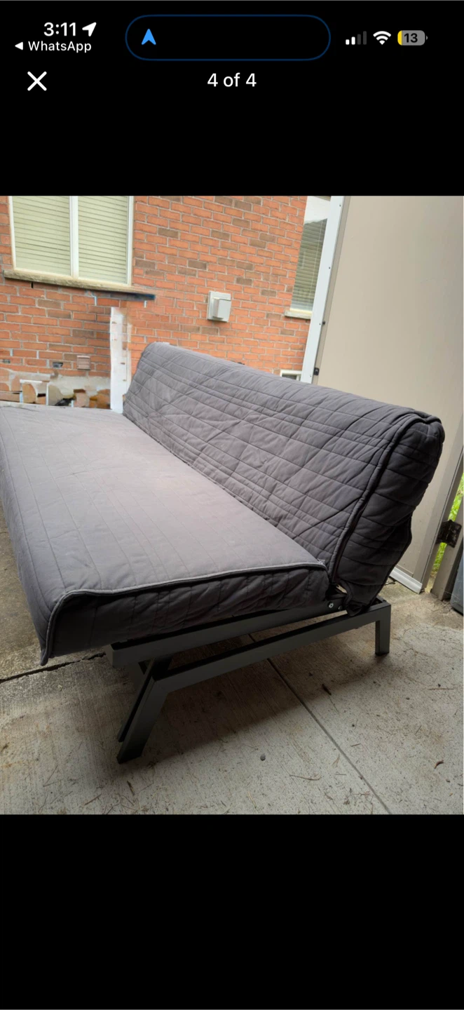 Grey Futon Sofa Bed