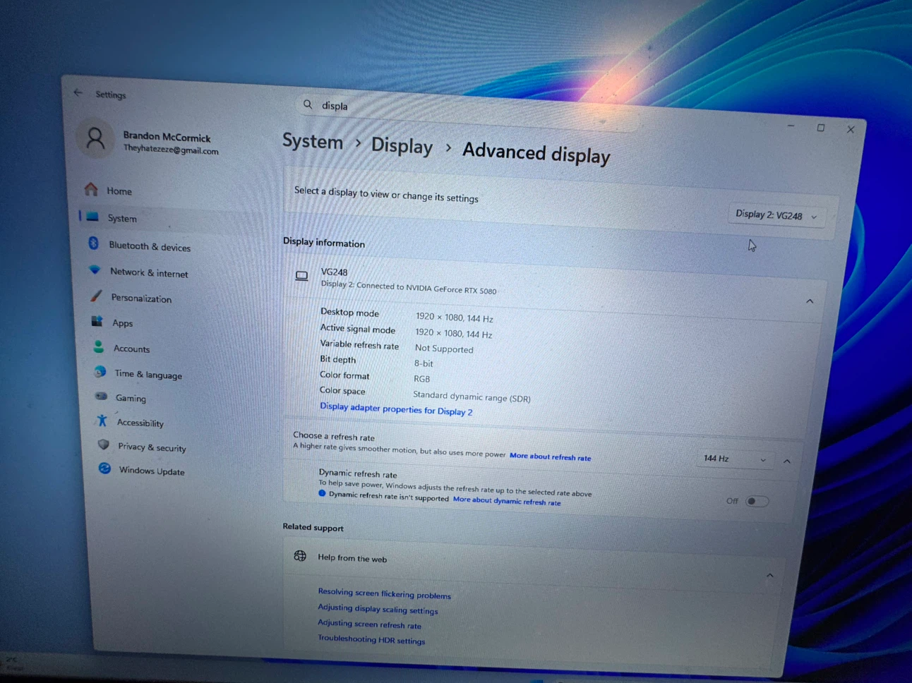 300 hz ips monitor+ 144 hz tn monitor comes with monitor stands - photo 3