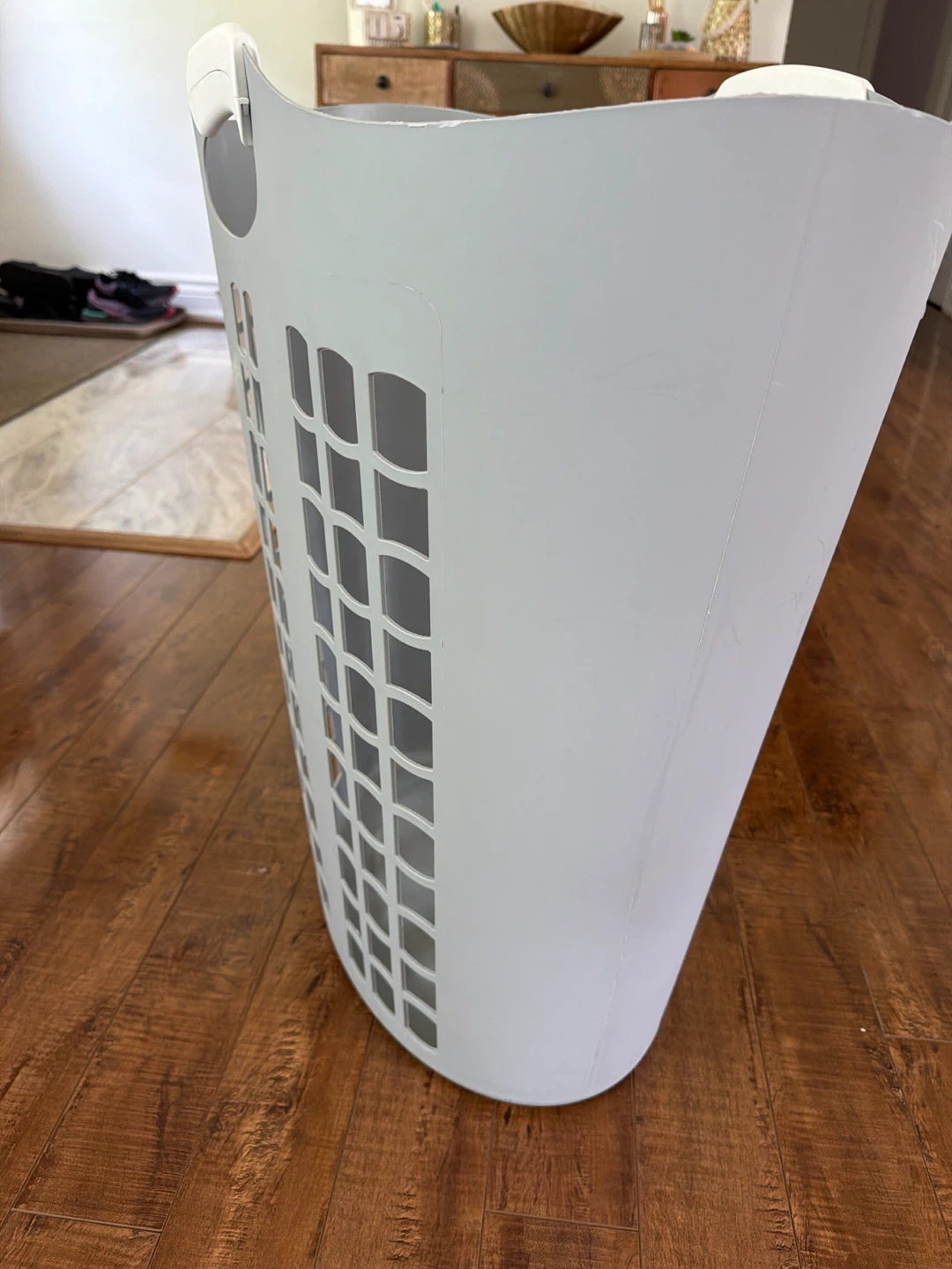 Grey Plastic Laundry Hamper - photo 2