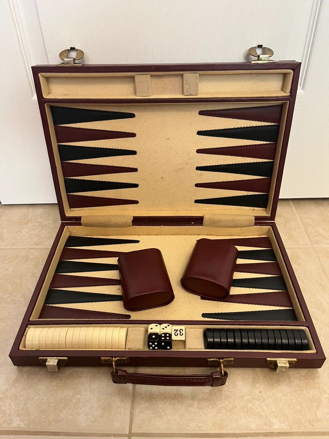 Vintage Style Backgammon Set