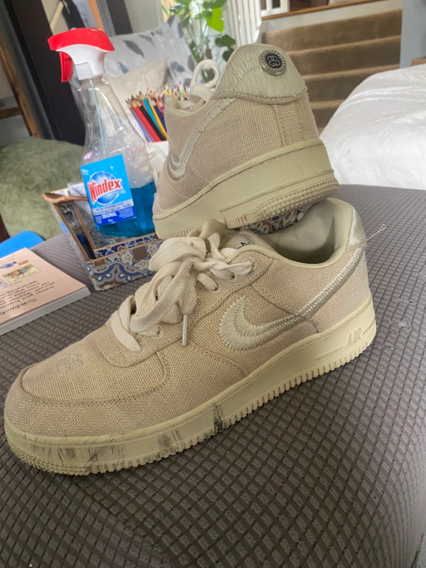 Stussy x Nike Air Force 1 Low Fossil - photo 3