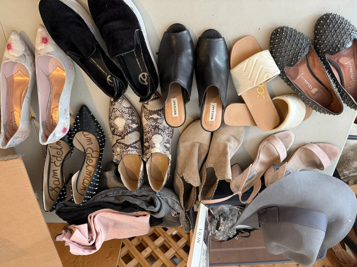Assorted shoes, heels and booties, $10 each