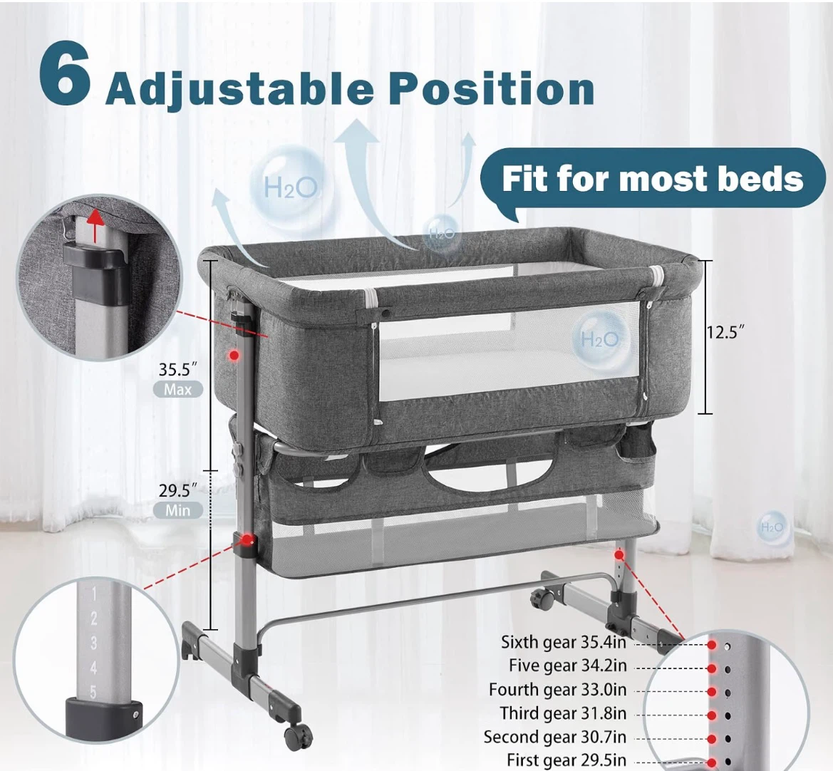 Adjustable Baby Bedside Sleeper - photo 5