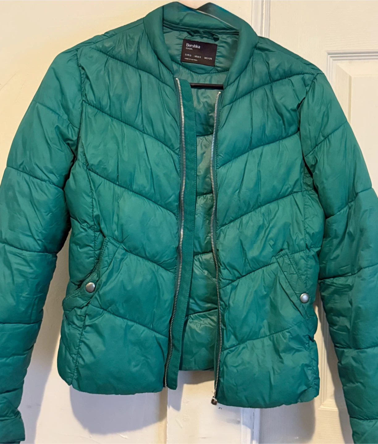 Bershka Green Puffer Jacket - photo 4