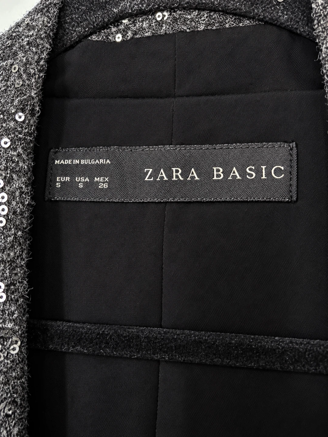 Zara Basic Sequin Blazer - photo 4