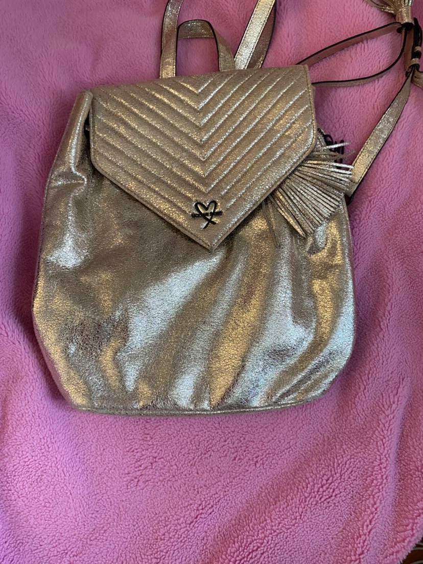 Victoria's Secret Gold Mini Backpack