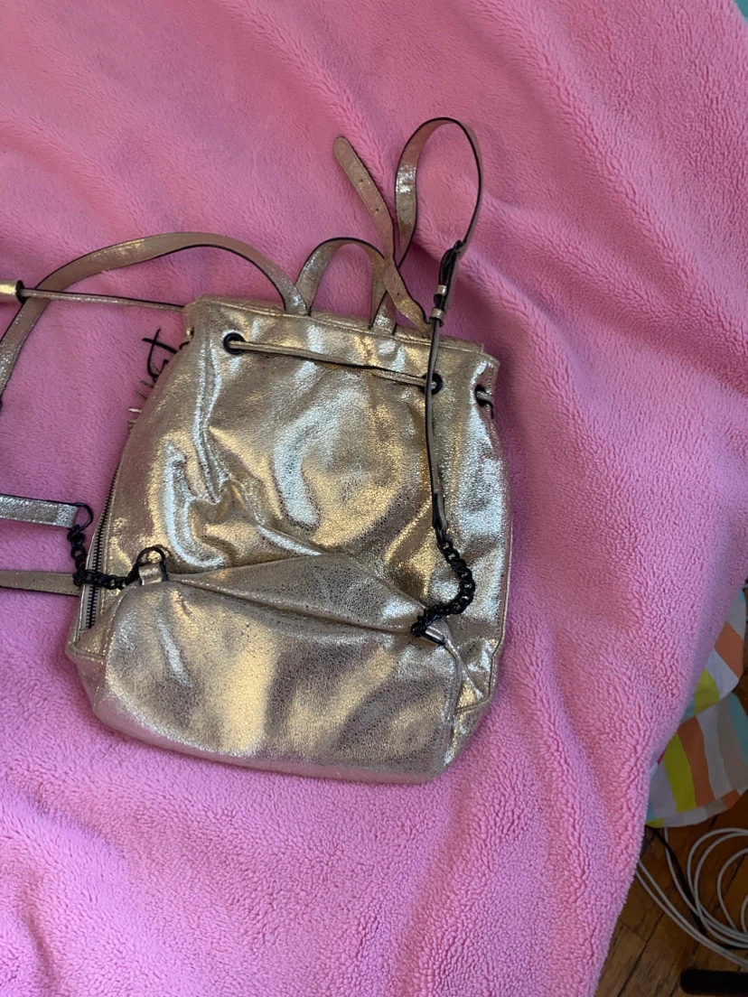 Victoria's Secret Gold Mini Backpack - photo 2