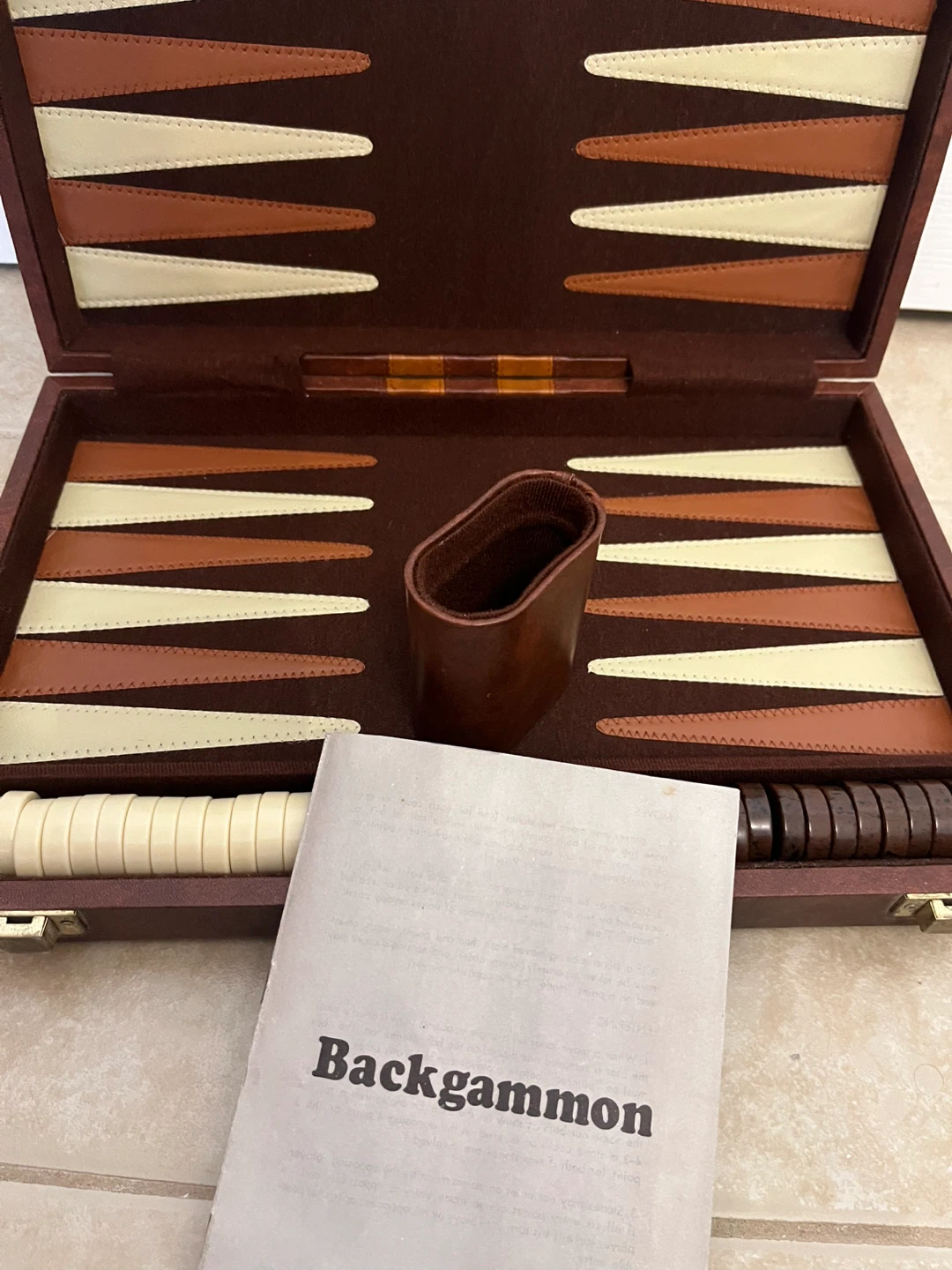 Classic Brown Backgammon Set - photo 3