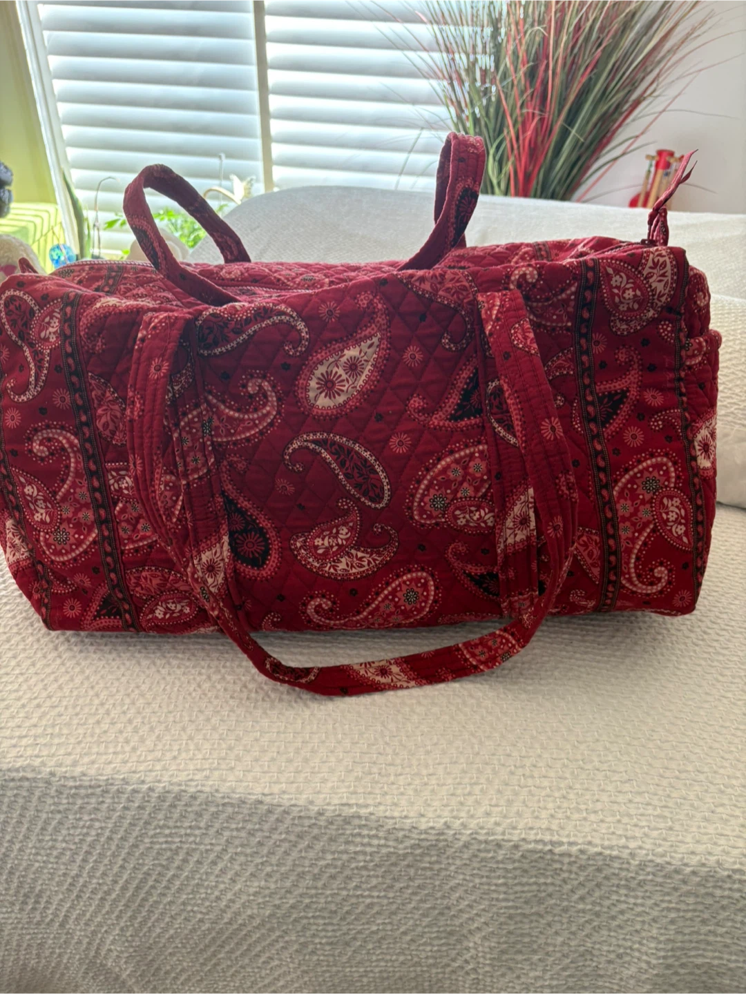 Vintage Vera Bradley large travel duffel bag