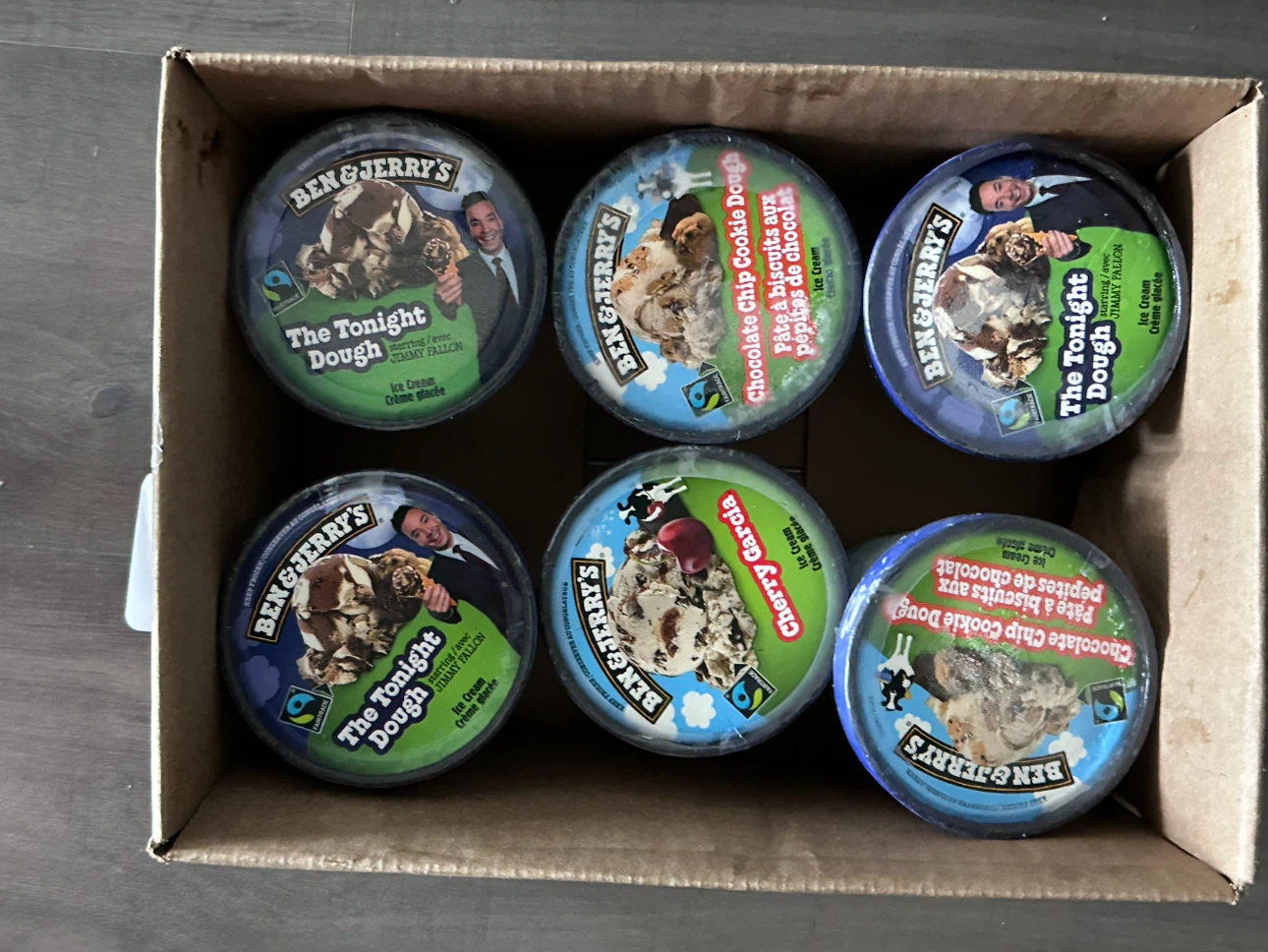 6 Ben & Jerry's Ice Cream Pints