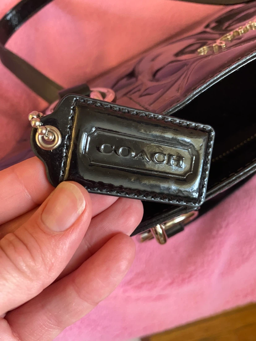 Black Coach Patent Leather Tote - photo 5