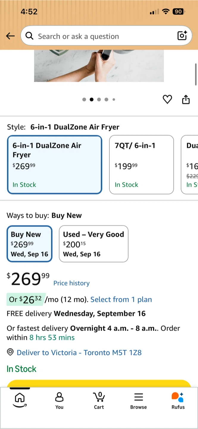 Ninja Foodi 10 Qt DualZone 6-in-1 Air Fryer - photo 5
