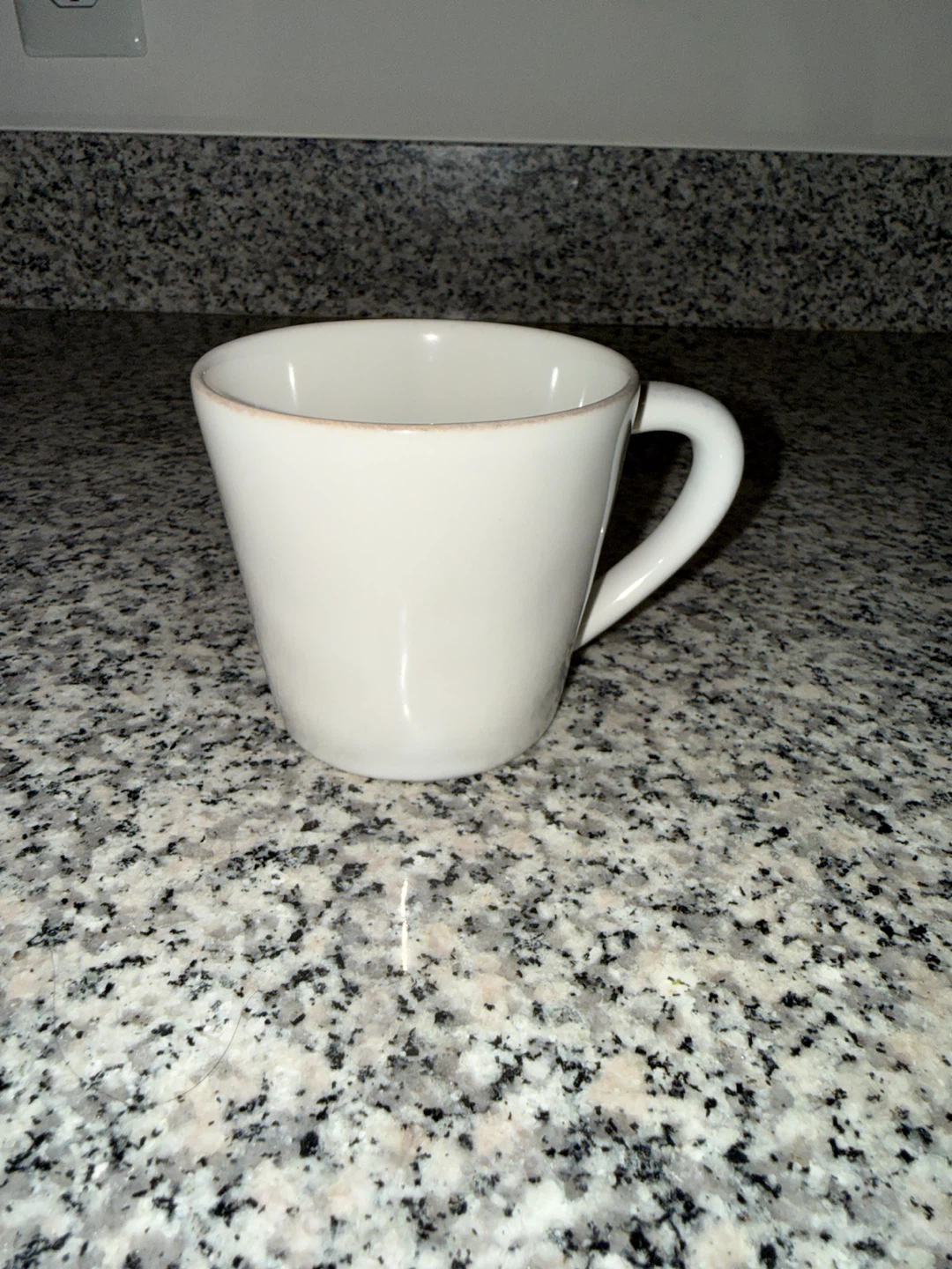 Crate & Barrel Marin 8-oz. Stoneware White Mug