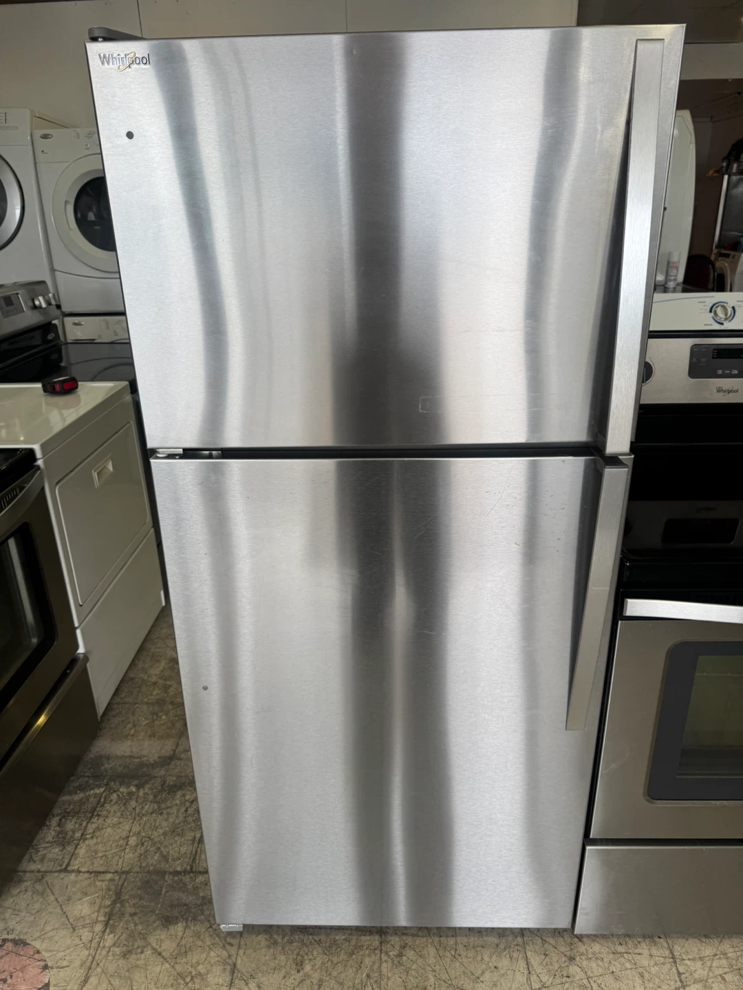 Whirlpool 30”Stainless Steel Refrigerator and stove - photo 2