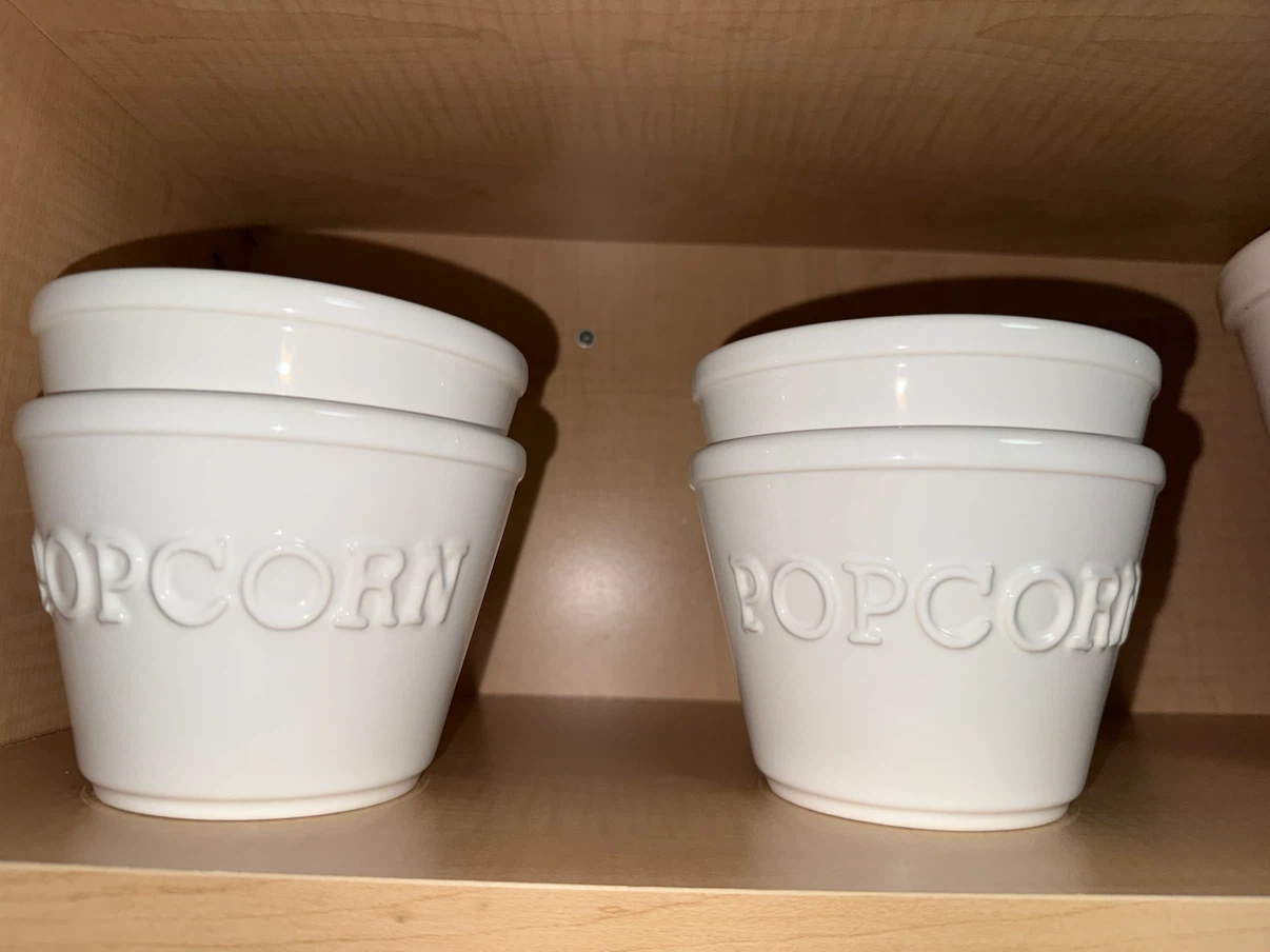 Crate & Barrel Ceramic Popcorn Bowls - photo 2
