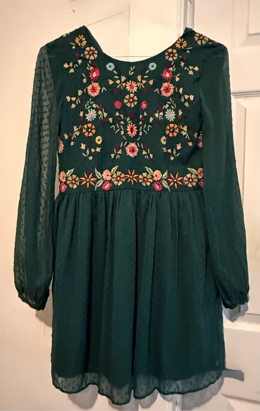 ZARA Trafaluc Collection Embroidered Dress