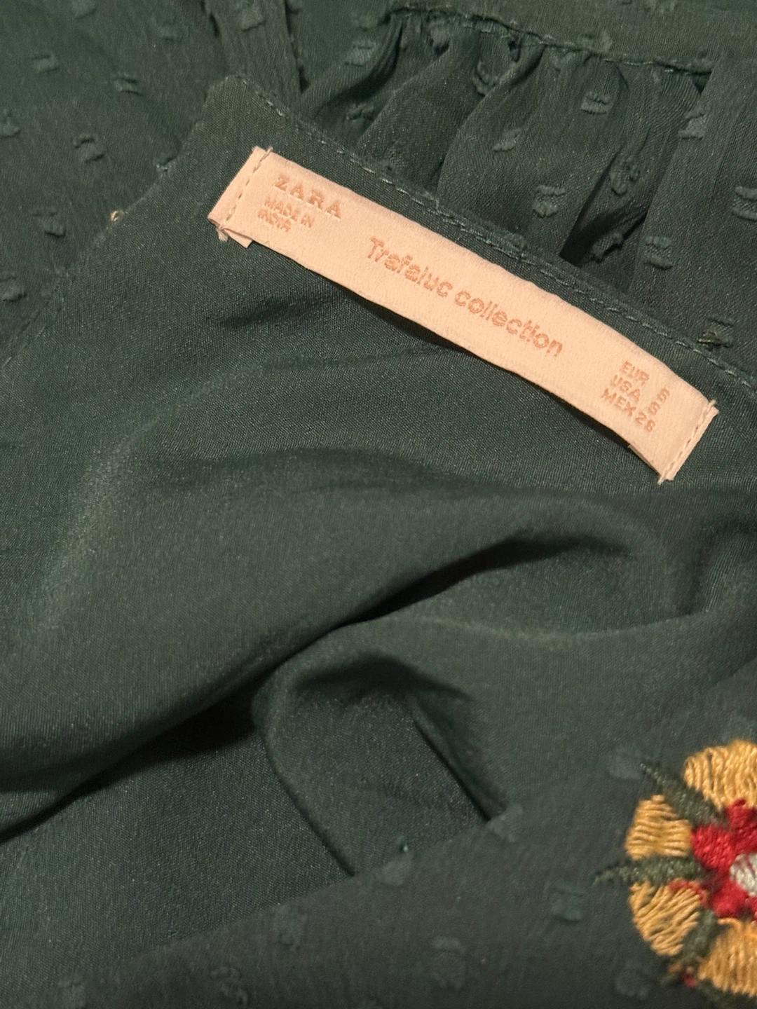 ZARA Trafaluc Collection Embroidered Dress - photo 3