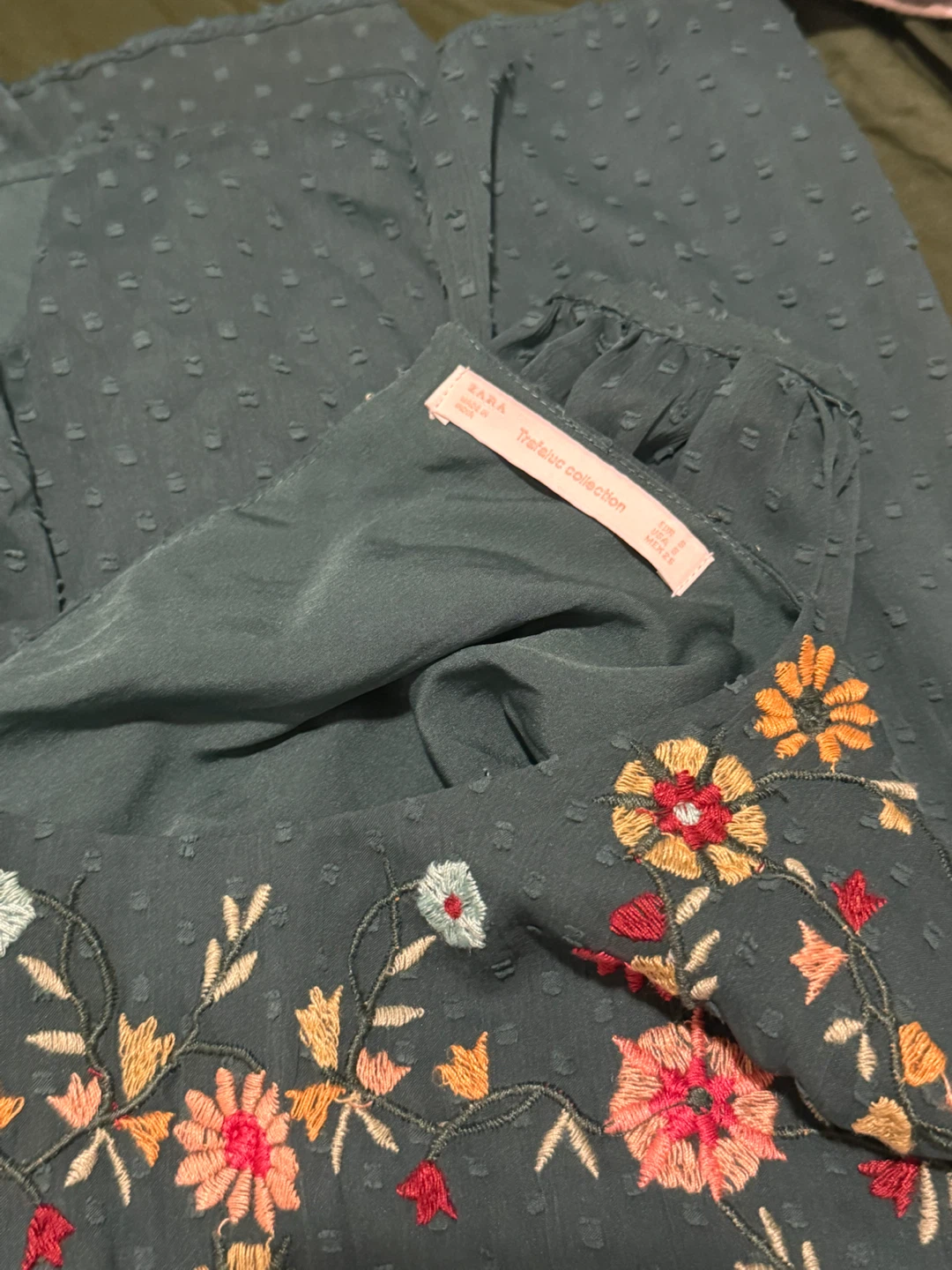 ZARA Trafaluc Collection Embroidered Dress - photo 4