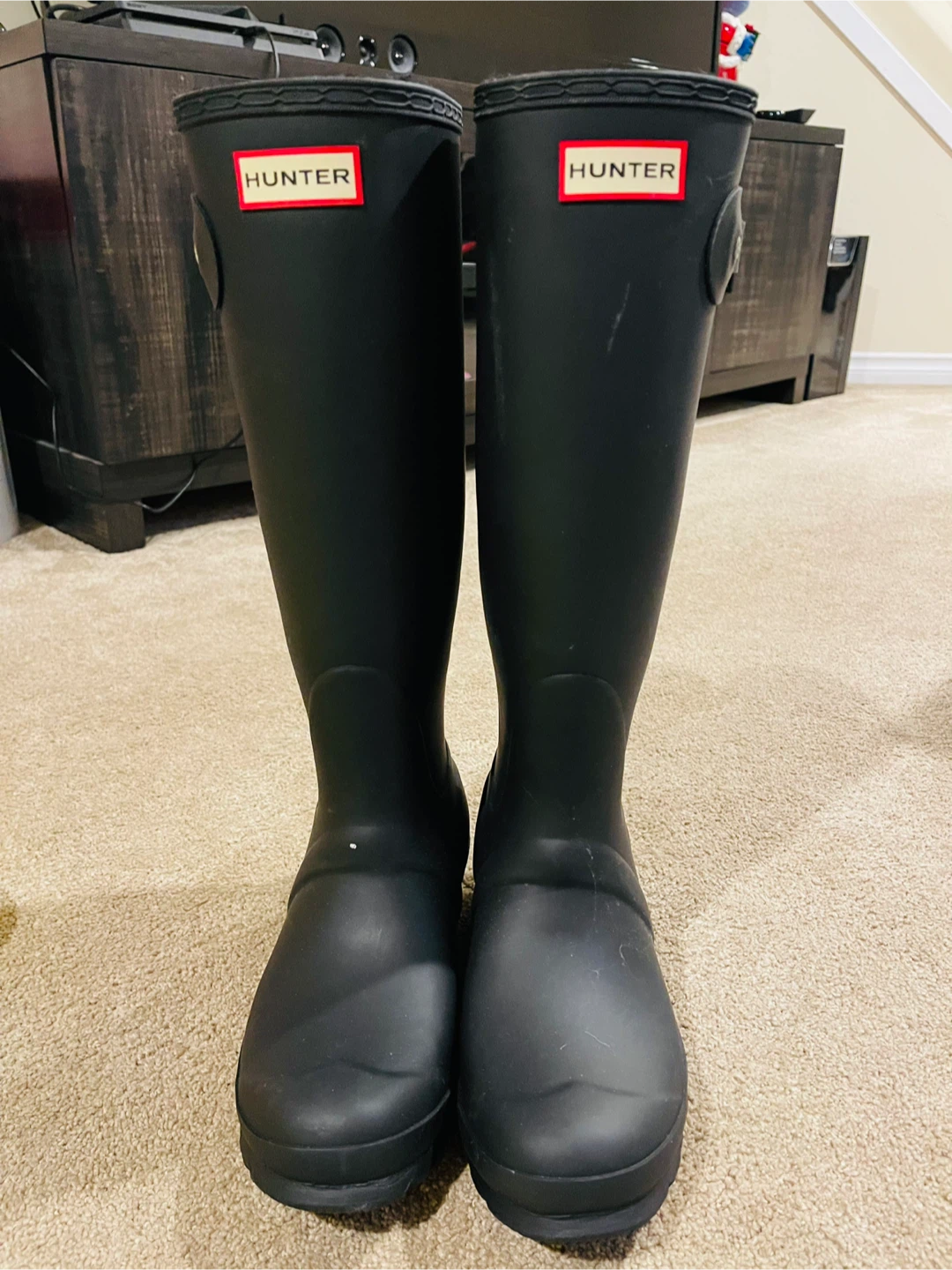 Hunter Tall Black Rain Boots