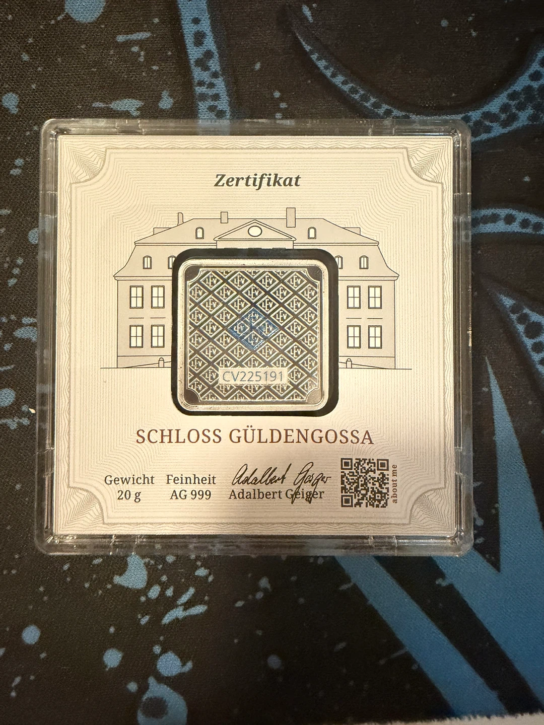 Geiger Edelmetalle 20g Fine Silver Bar