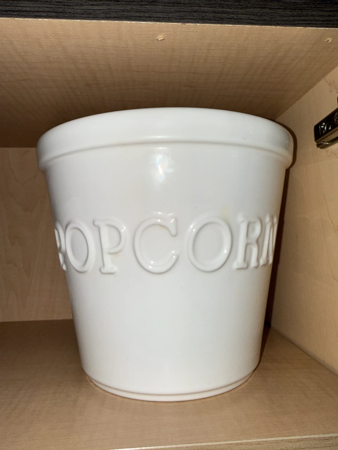 Crate & Barrel Ceramic Popcorn Bowl