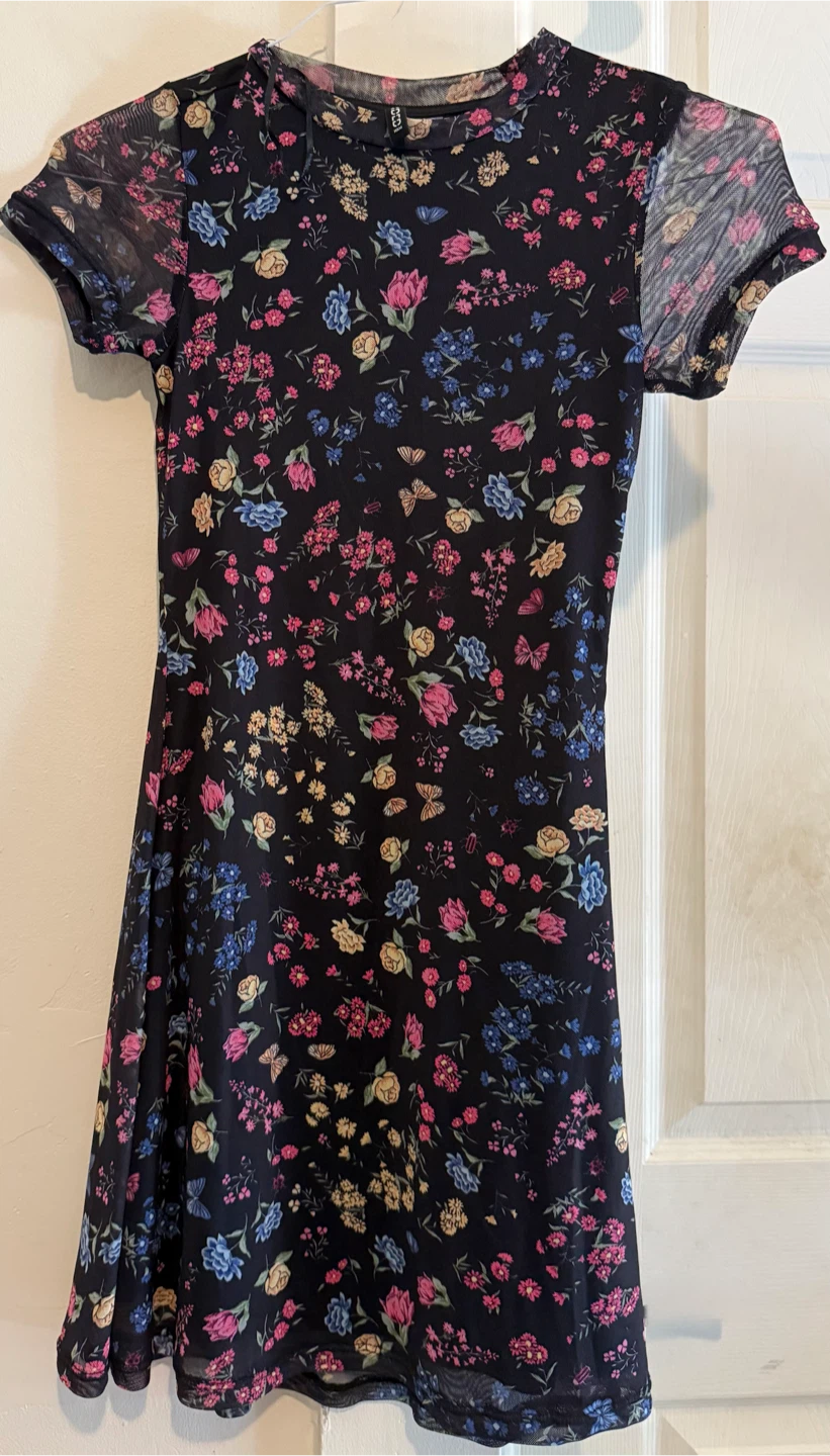 H&M Divided Floral Mesh Dress - photo 2