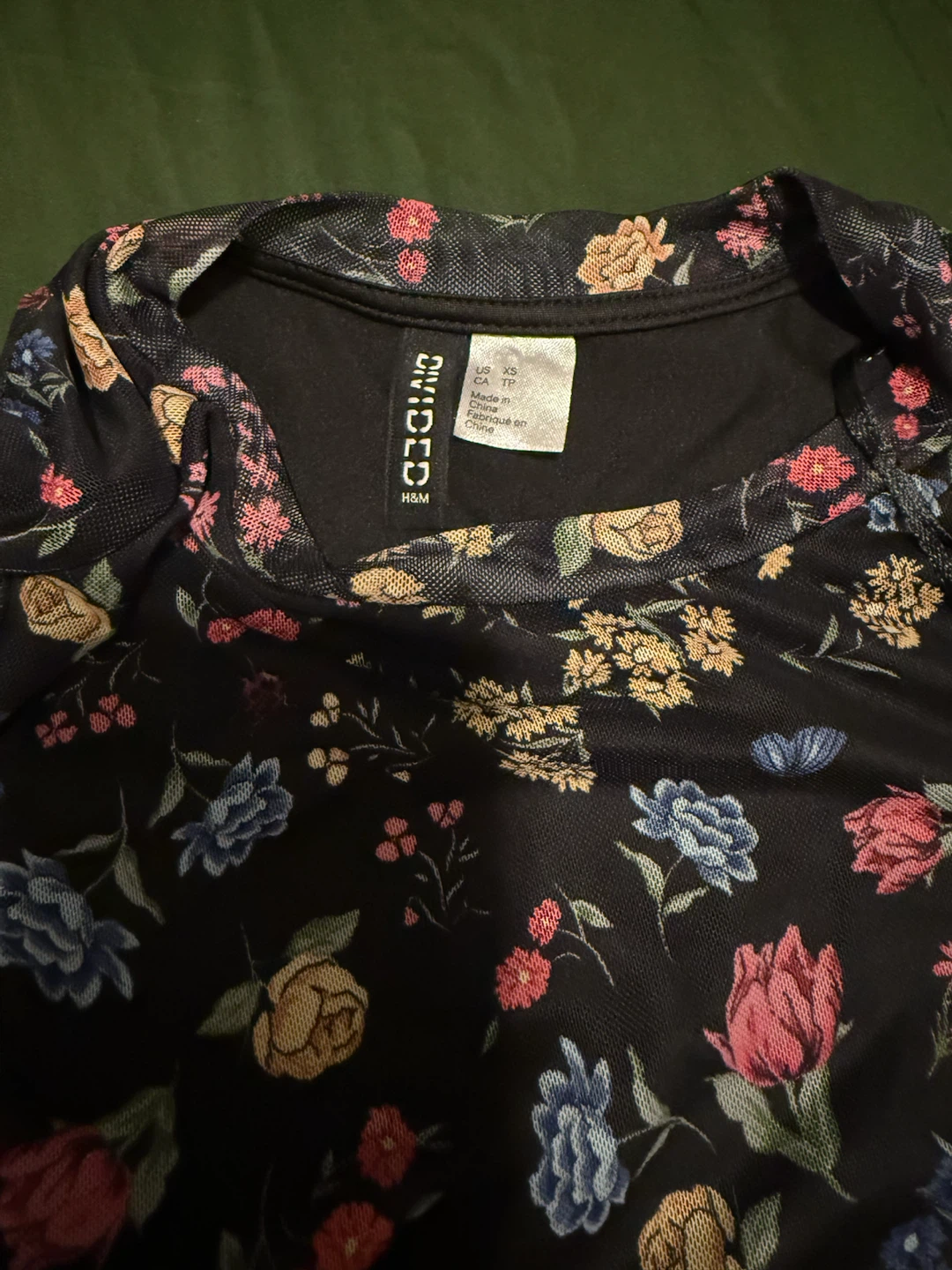 H&M Divided Floral Mesh Dress - photo 5