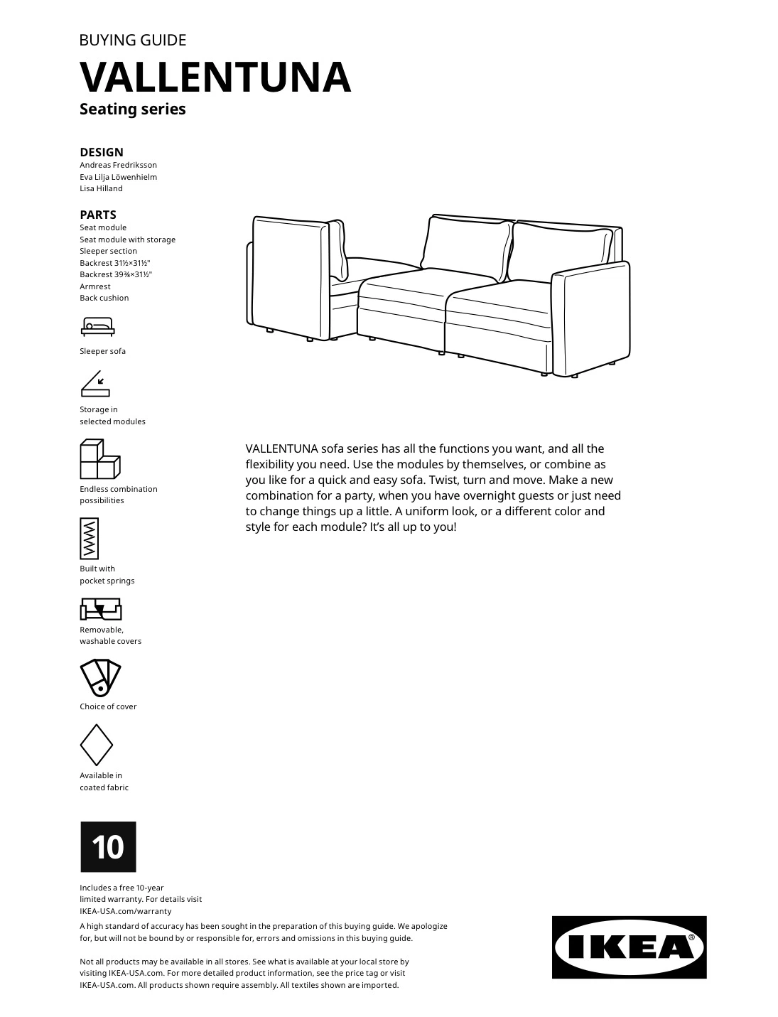 IKEA Vallentuna Modular Sofa - photo 2