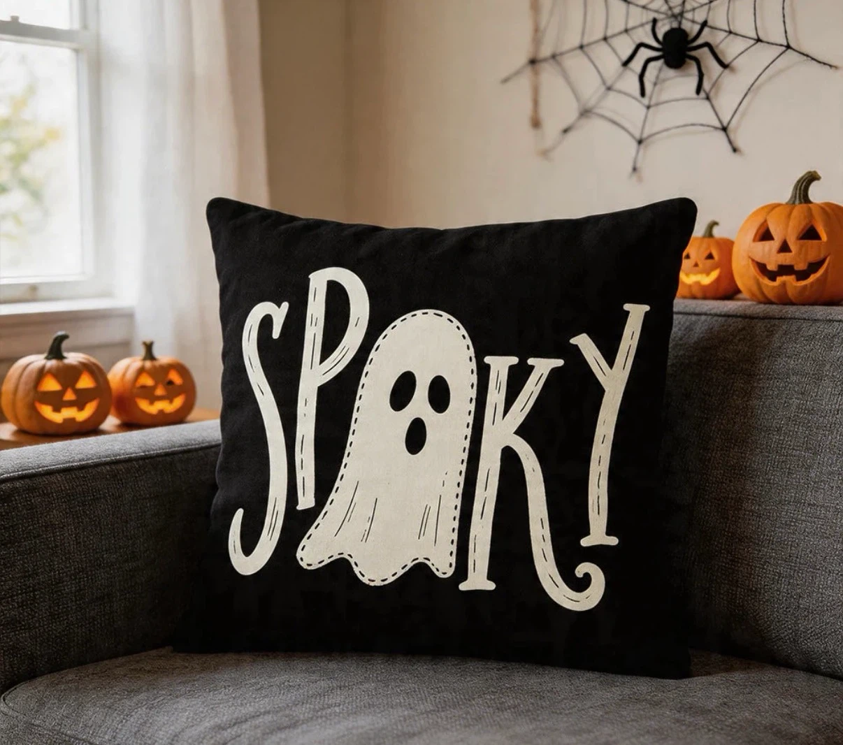 Set of 4 Halloween Decorative Throw Cushions - photo 3