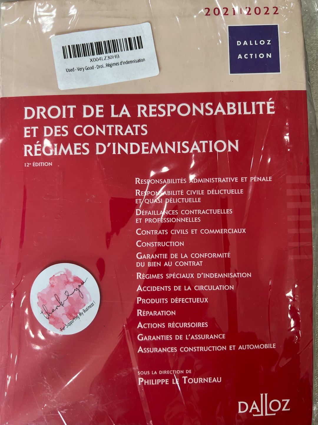 Droit de la responsabilité et des contrats 2021-2022