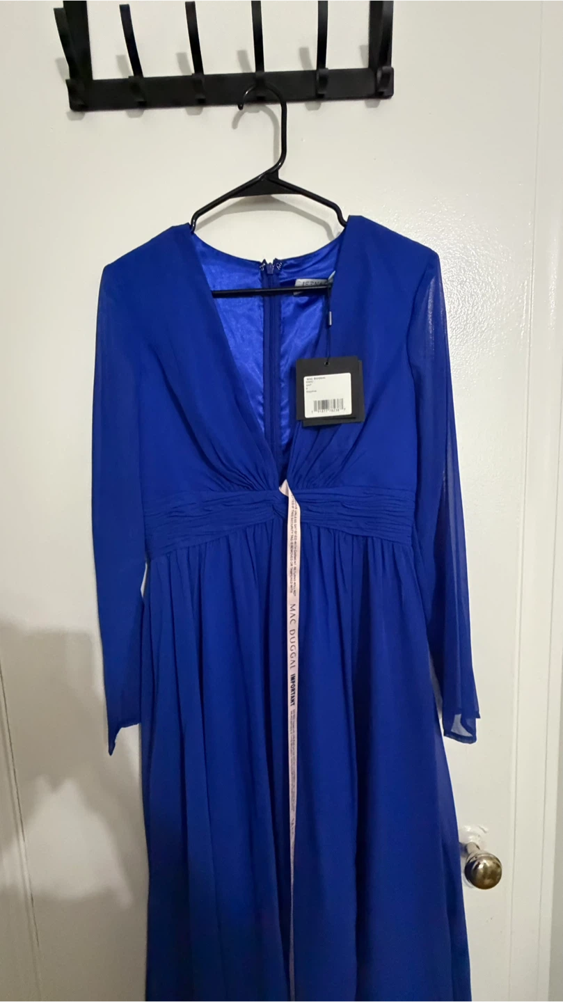 Ieena for Mac Duggal Royal Blue Dress