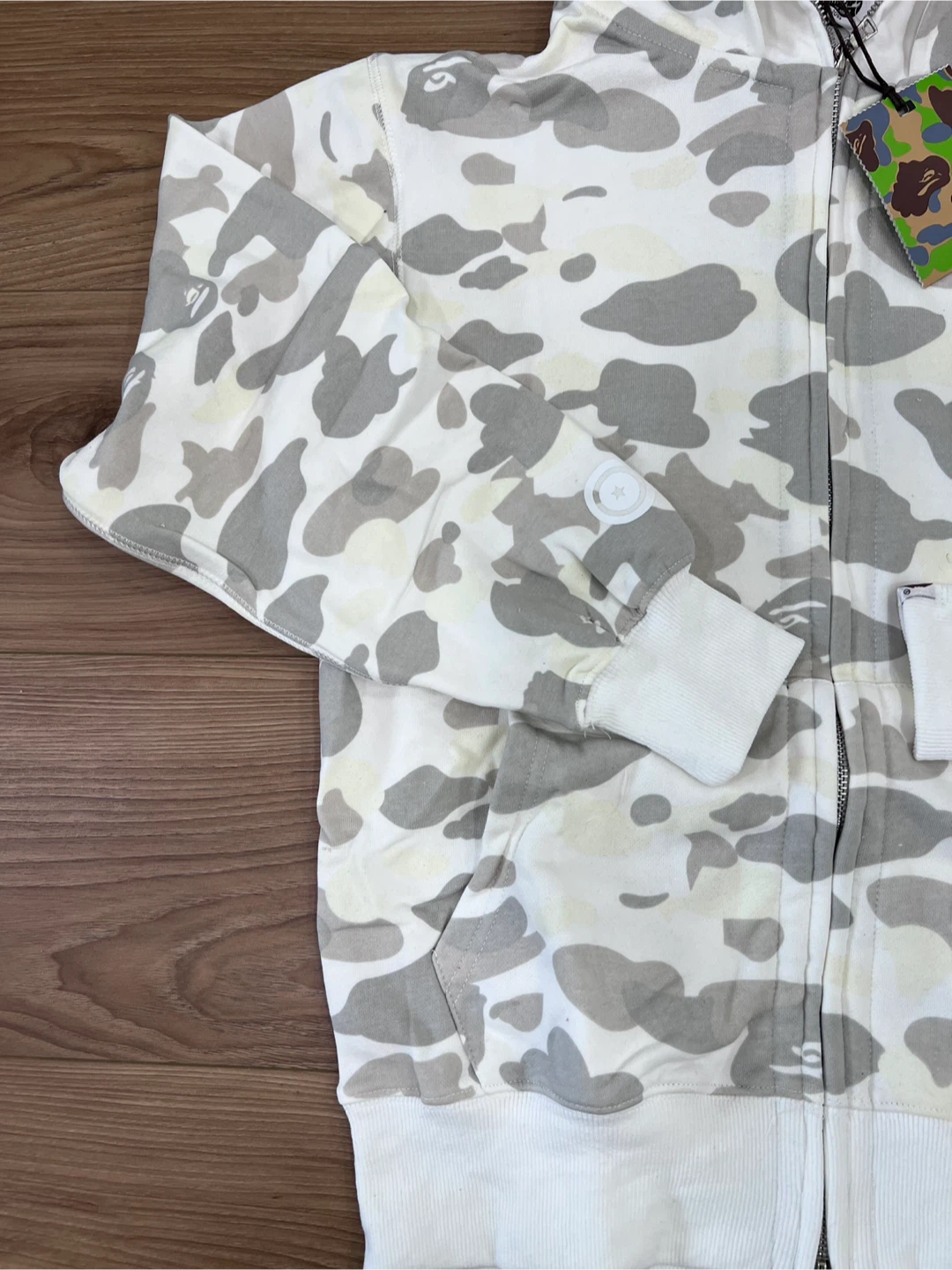 A Bathing Ape Shark Hoodie White Camo - photo 3