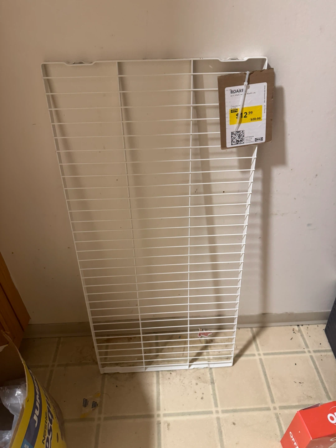 IKEA BOAXEL Wire Shelf White