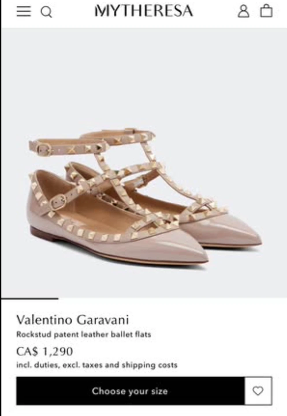 Valentino Garavani rockstud patent leather ballet flats - photo 4