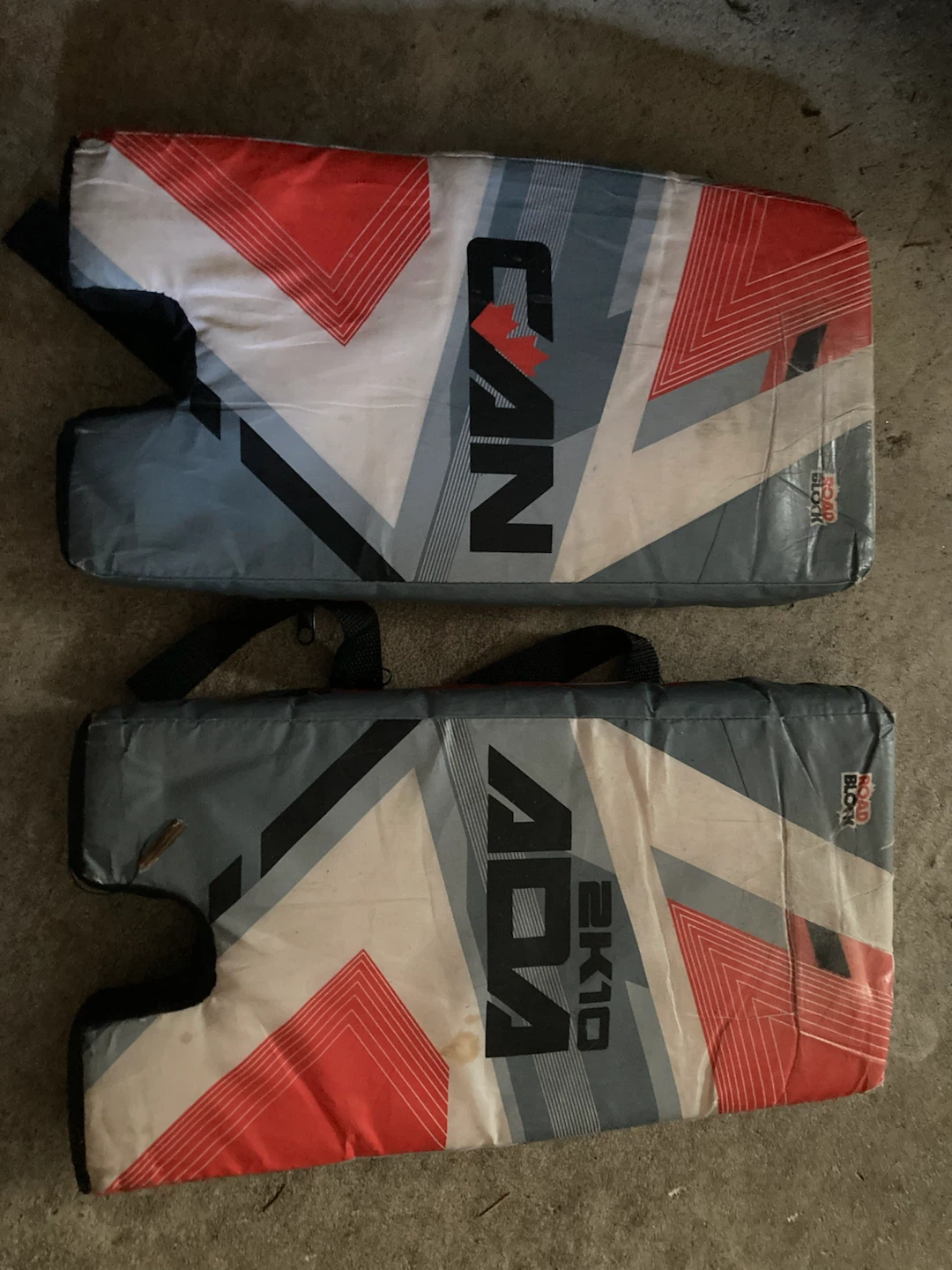Road Block Street Hockey Goalie Pads - Smaller Size