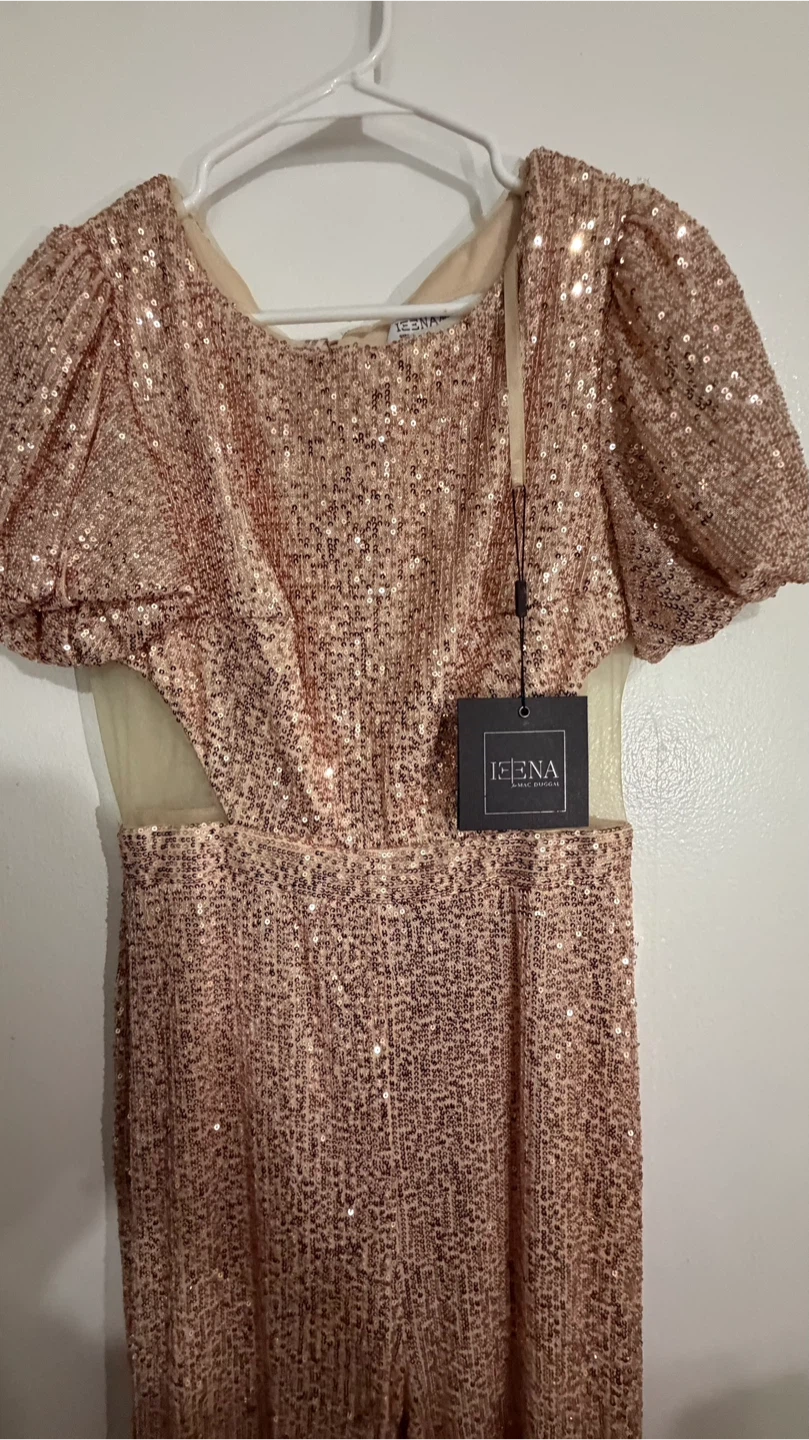 Ieena for Mac Duggal Sequin Jumpsuit