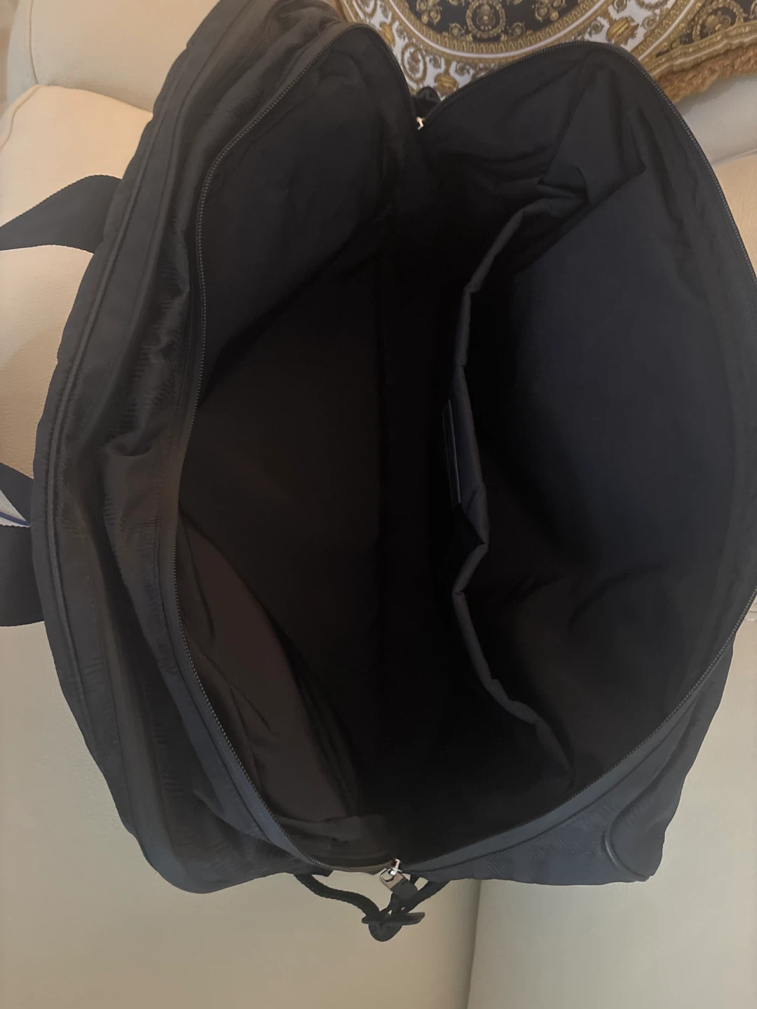 Burberry Black Check Duffle Bag - photo 3