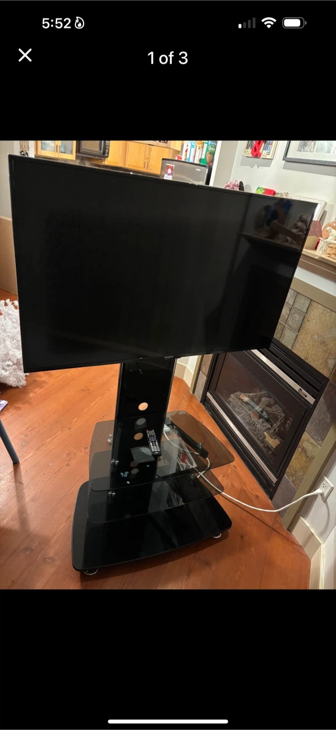 Westinghouse TV with Glass TV Stand