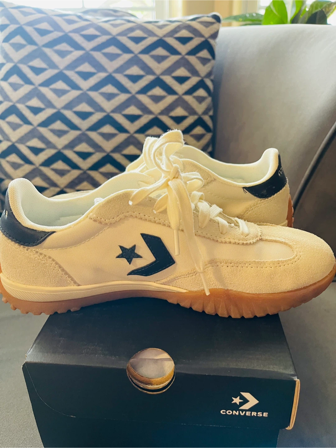 Converse Run Star Trainer OX Egret/Black - photo 2