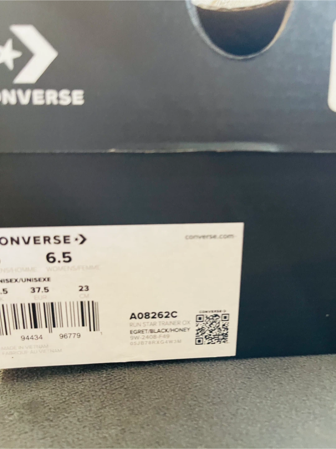 Converse Run Star Trainer OX Egret/Black - photo 5