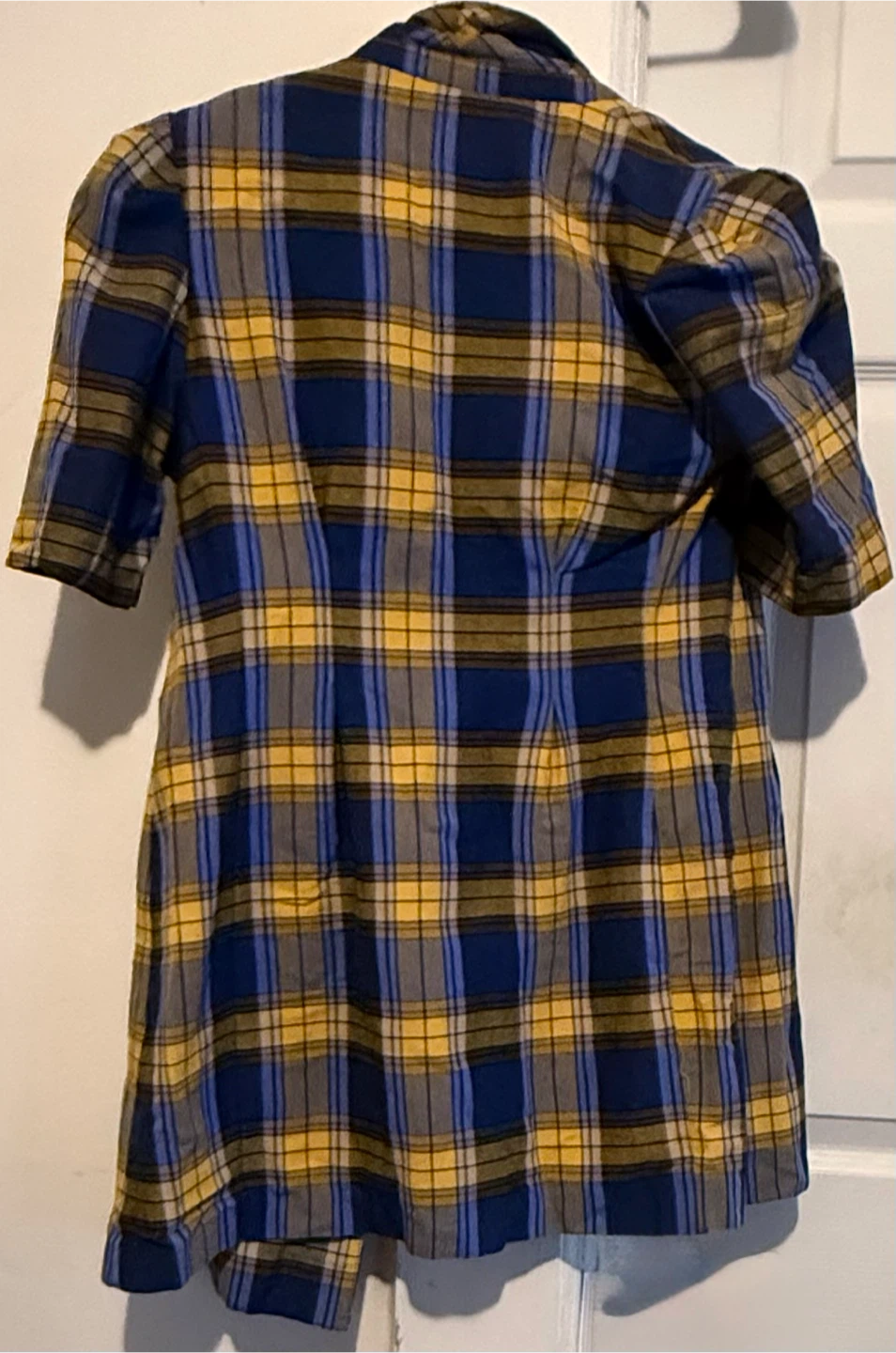 Bershka Plaid Double-Breasted Dress - photo 3