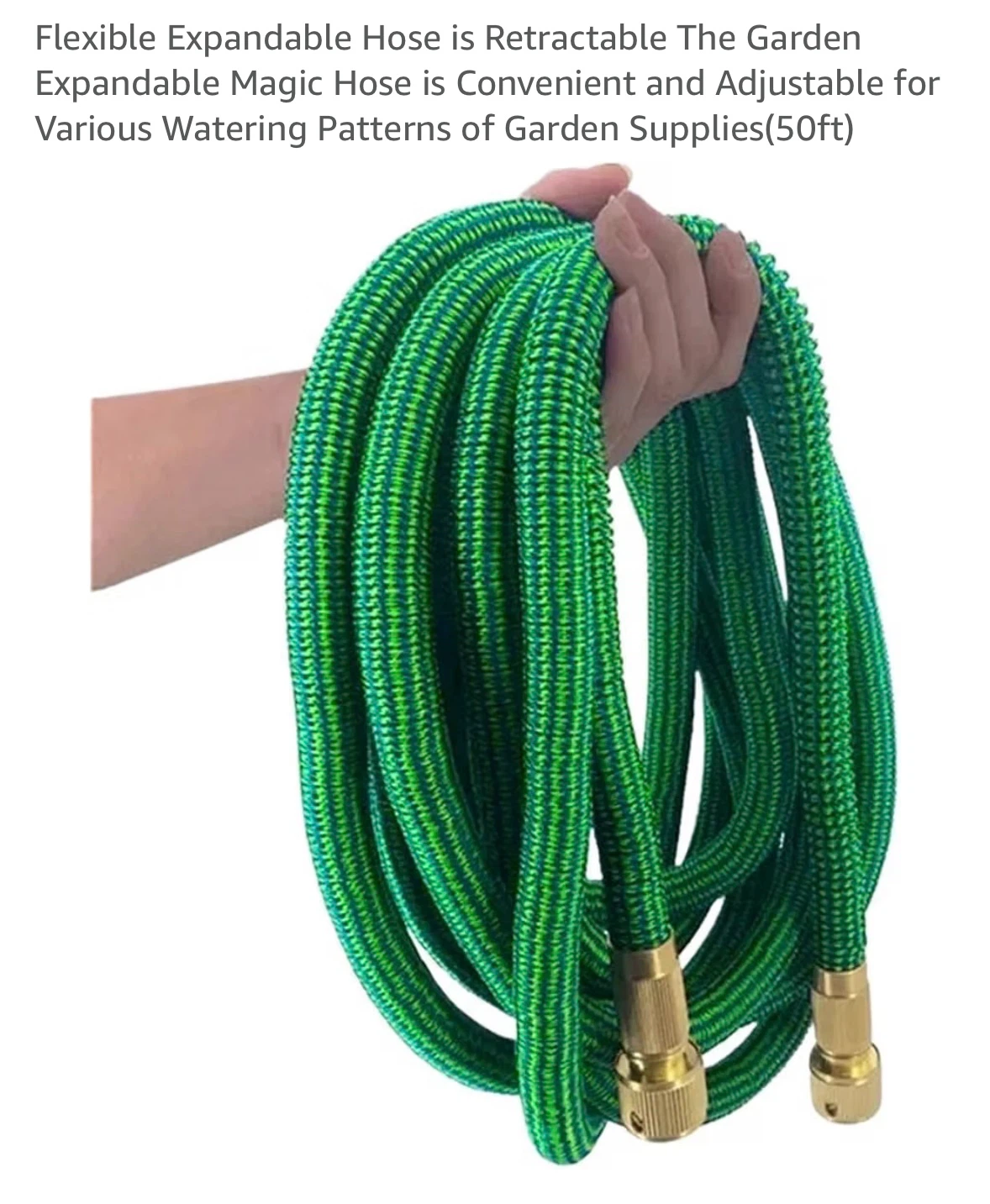 KUAOXK 50ft Retractable Expandable Garden Hose