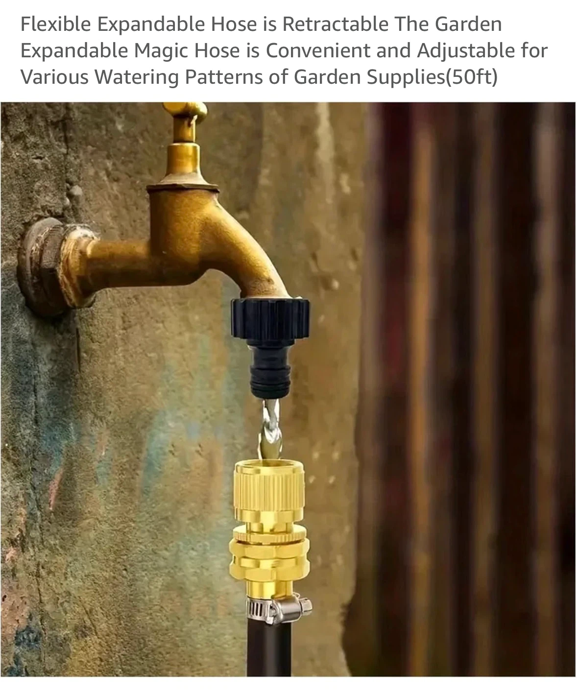 KUAOXK 50ft Retractable Expandable Garden Hose - photo 4