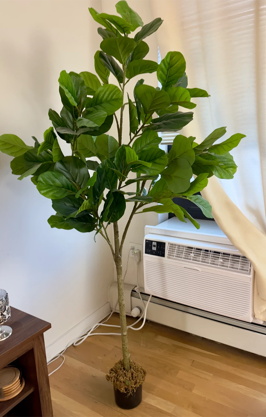 75 inches tall Artificial Fiddle Leaf Fig Tree - photo 2